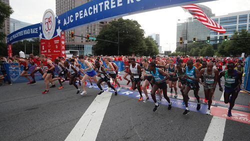 AJC Peachtree Road Race moves