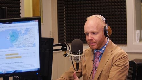 Jim Burress, new afternoon host for WABE-FM, has been with the station for ten years.