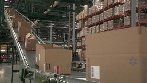 ASOS will expand its clothing warehouse in Union City, located near the Walmart fulfillment center shown here.