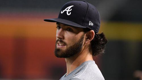Braves shortstop Dansby Swanson. (Photo by Norm Hall/Getty Images)