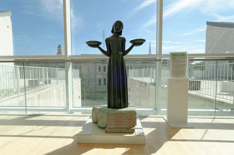 The Bird Girl sculpture is on display at Savannah’s Telfair Museum of Art. (Photo by David Kaminsky)