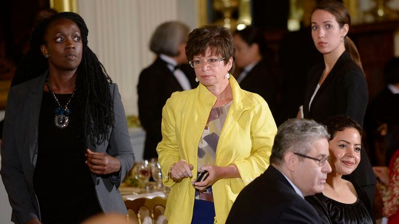 Senior advisor Valerie Jarrett attends attends the annual Iftar dinner celebrating the Muslim holy month of Ramadan hosted by U.S. President Barack Obama in the East Room of the White House July 22, 2015 in Washington, DC. (Olivier Douliery-Pool/Getty Images)