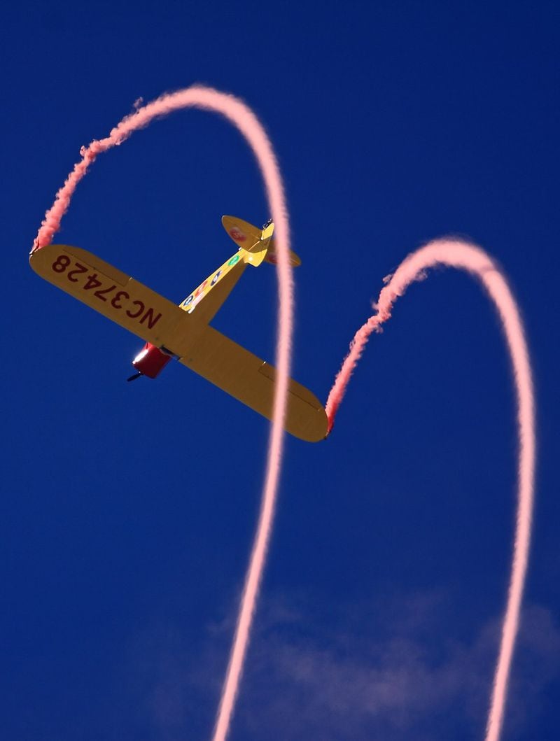 Kent Pietsch’s performance at the Atlanta Air Show will consist of three acts, including a segment on aerial acrobatics. CONTRIBUTED BY KENT PIETSCH AIRSHOWS