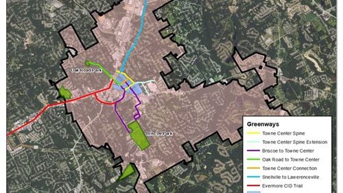 Snellville approves Greenway Master Plan. Courtesy City of Snellville