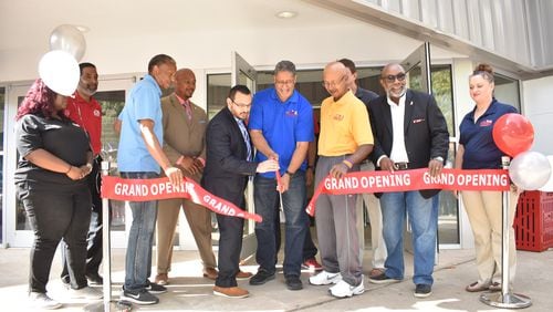 City officials cut the ribbon on the reopening of the Browns Mill Recreation Center.