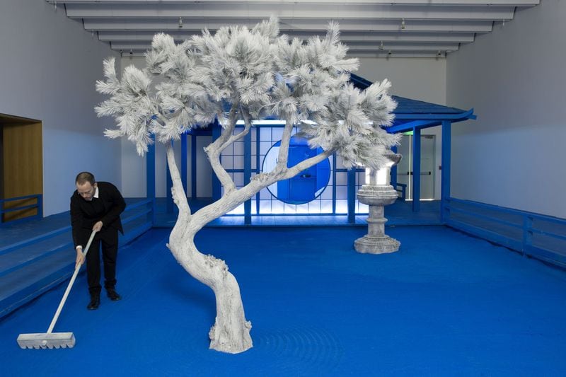 “Zen Garden” and “Crystal Bonsai Tree” by Daniel Arsham at the High Museum of Art. CONTRIBUTED BY ARTIST AND HIGH MUSEUM OF ART