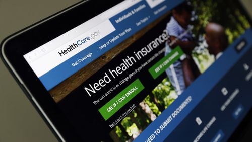 The Healthcare.gov website for open enrollment on the Affordable Care Act exchange as seen this spring in Washington. (AP Photo/Alex Brandon)