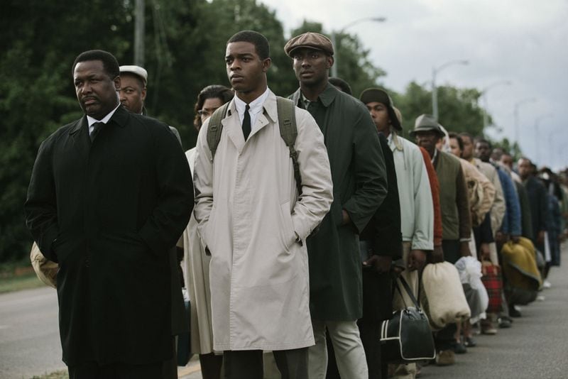  Stephan James, right, portrayed John Lewis in "Selma." Photo: Paramount Pictures