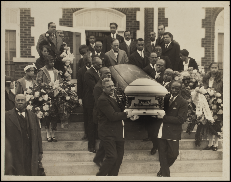 When boxing great Tiger Flowers died in the fall of 1927, 75,000 viewed his casket to pay their final respects. Courtesy of Atlanta History Center