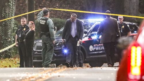 Atlanta police homicide detectives were at a scene Thursday morning on Peachtree Battle Avenue in the West Peachtree Battle neighborhood.