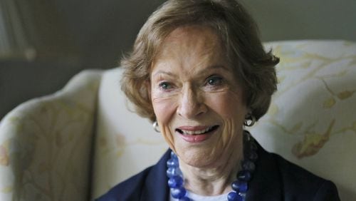 Former first lady Rosalynn Carter will turn 90 on Aug. 18. “I’ve had a great life,” Carter said recently in her office at the Carter Center, which she helped found to fight disease and promote human rights around the world. “I’ve watched my family grow, I’ve traveled around the world and I’ve had a chance to contribute some, I think.” BOB ANDRES /BANDRES@AJC.COM