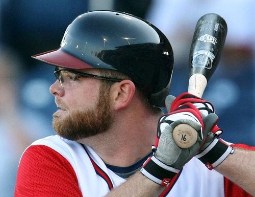 MLB Photos: Brian McCann tests new eye glasses
