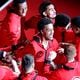 Forward John Collins (center) leads the huddle as he returns to the Atlanta Hawks lineup following an injury as they take the court to play the Indiana Pacers Sunday, April 18, 2021, at State Farm Arena in Atlanta. (Curtis Compton / Curtis.Compton@ajc.com)