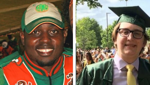 Metro Atlanta students Robert Champion (left) and Max Gruver (right) died in 2011 and 2017 from what prosecutors said were hazing deaths while in college. Some Georgia lawmakers have introduced a bill that would stiffen penalties against those convicted of hazing.