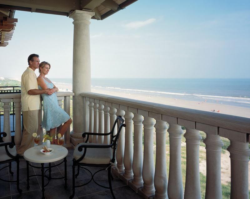 Ocean View balcony at The Sanctuary at Kiawah Island Golf Resort.