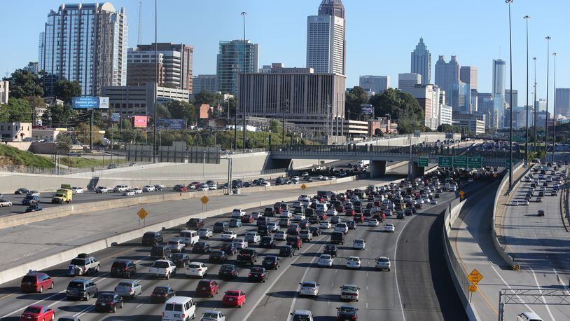 Traffic on the Downtown Connector Friday.