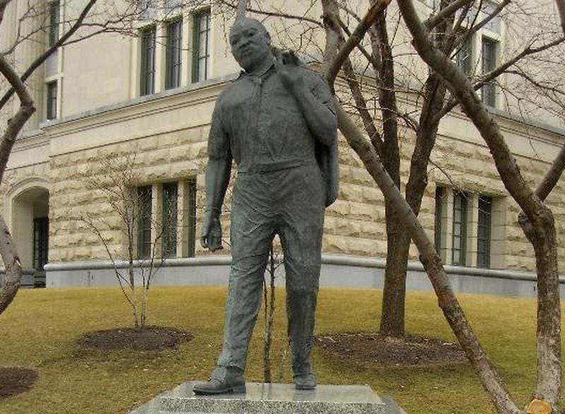 The MLK statue in Springfield, Ill. by Geraldine McCullough.