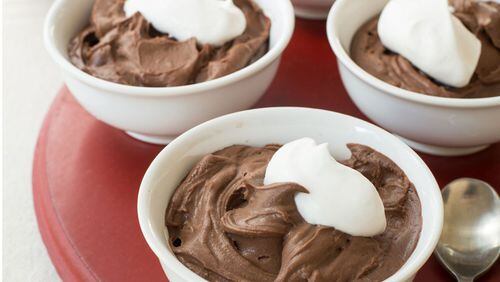 Mexican Chocolate Pudding with Bourbon Cream from Virginia Willis