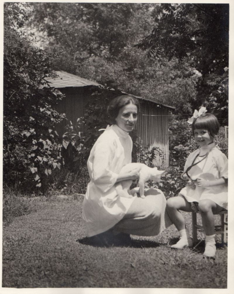 Dr. Leila Daughtry-Denmark who was the first intern at Henrietta Egleston Hospital for Children in 1928 is with her daughter Mary.