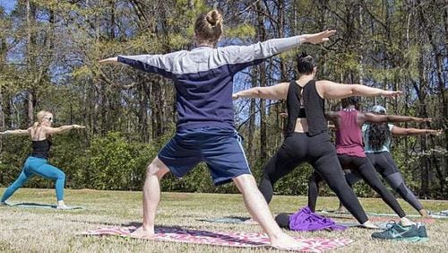 Practice yoga for a good cause this weekend in Cobb.