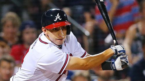 Braves pinch hitter Daniel Castro gets a single in his first major league at bat during the seventh inning against the Red Sox on Wednesday, June 17, 2015, in Atlanta. Curtis Compton / ccompton@ajc.com