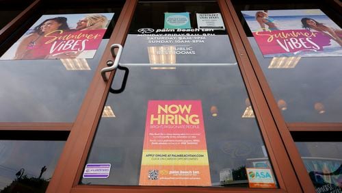 Atlanta added about 4,000 jobs last month, faster than a typical September. Meanwhile many more people came into the labor market looking for work as the economy gears up for the holidays. That seasonal surge in spending typically accounts for much of the year's job growth. But will it be that way this time?  (AP Photo/Steve Helber)