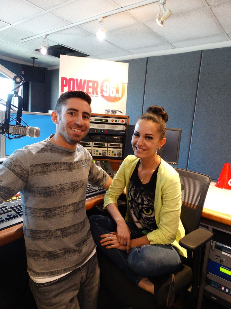  Scotty K and Riley Couture started at Power 96.1 as the new morning show March 17, 2014. This shot was taken March 25. CREDIT: Rodney Ho/rho@ajc.com