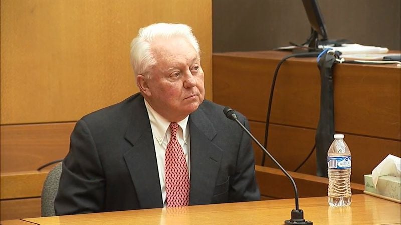 Kenneth Rickert, general counsel for U.S. Enterprises, testifies at the Tex McIver murder trial on March 27, 2018 at the Fulton County Courthouse. (Channel 2 Action News)