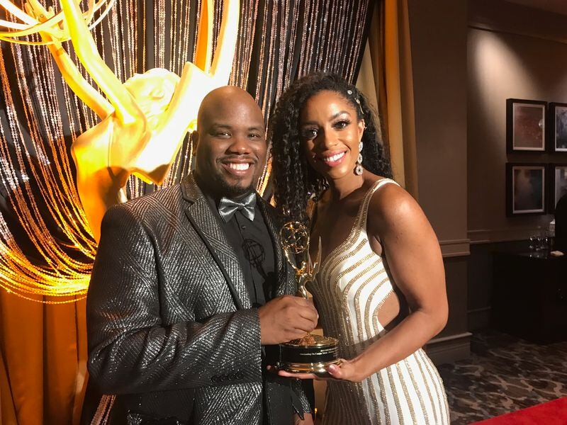 Francesca Amiker, who is with her producer Ryan Dennis won, won an Emmy for Morning Rush.