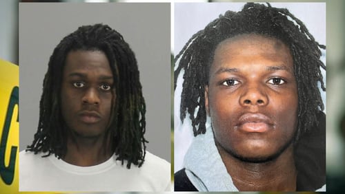 Chris Ervin Jr. (left) and Kenderrion Muse, both 18, are facing charges of murder in a Thursday shooting in Clayton County, police said.