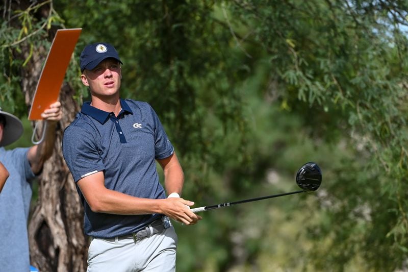 Georgia Tech's shot an even-par 70 in the second round of the NCAA Championship, Round 2, May 28, 2022, Grayhawk Golf Club, Scottsdale, Ariz.