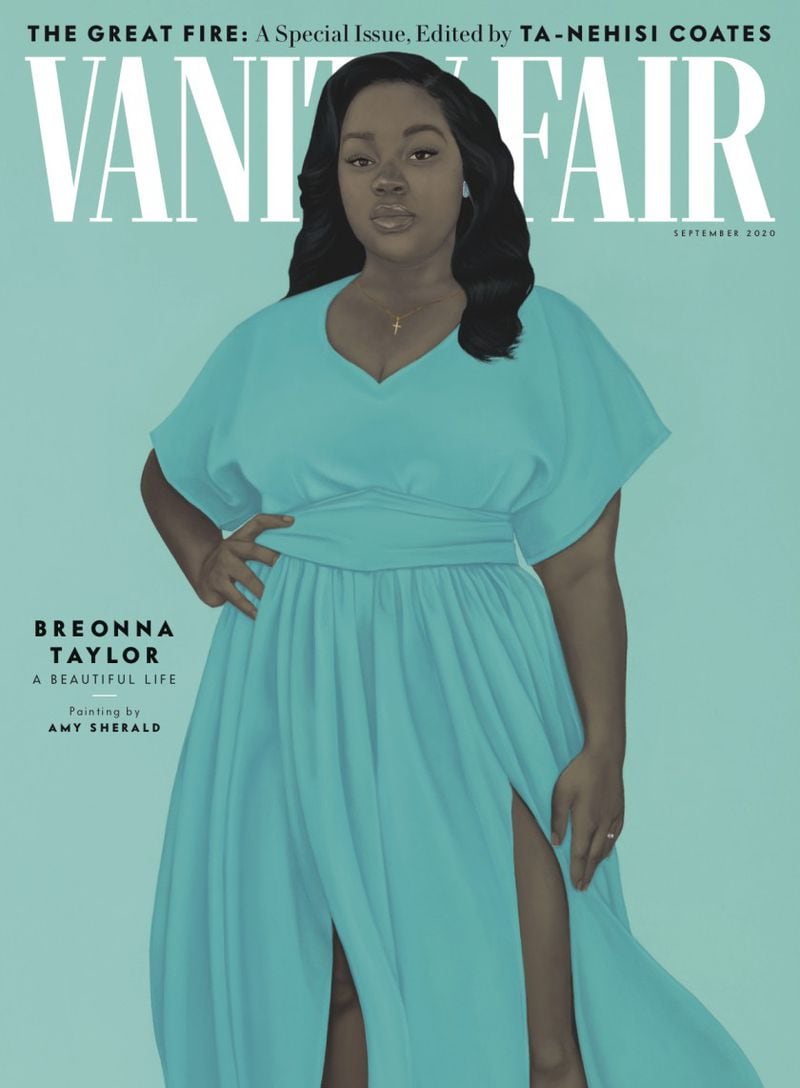 A portrait of Breonna Taylor, who was killed by police in Louisville, Ky., in March, is on the September cover of Vanity Fair.