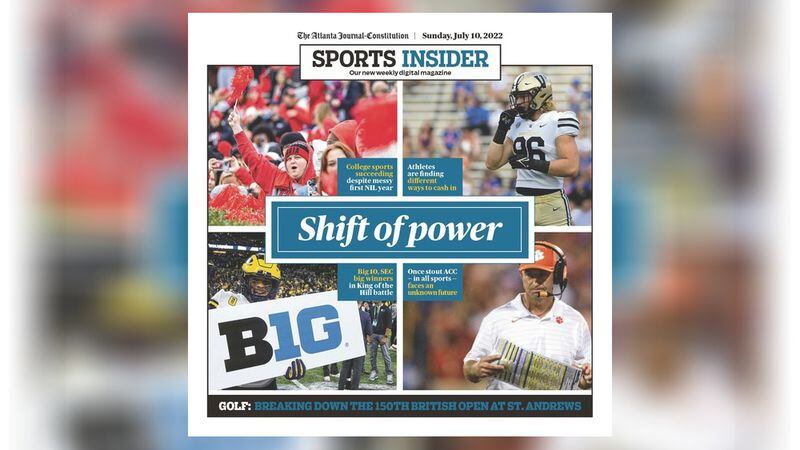The Atlanta Journal-Constitution's Sports Insider digital magazine for Sunday, July 10, 2022.