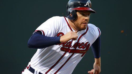 Braves slugger Freddie Freeman isn't expected back from the DL until just before or after the All-Star break. (AP photo)