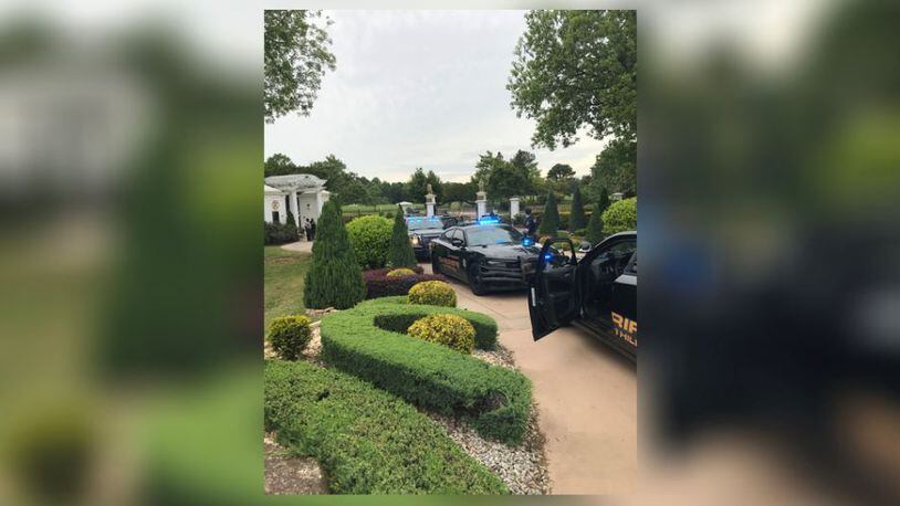 The man was arrested after leading deputies on a chase that ended at rapper Rick Ross' estate in Fayetteville.