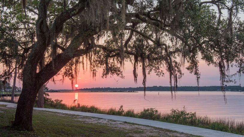 Sunsets are just one of the lovely views from the beachfront walking path in Ocean Springs.
(Courtesy of Alex North)