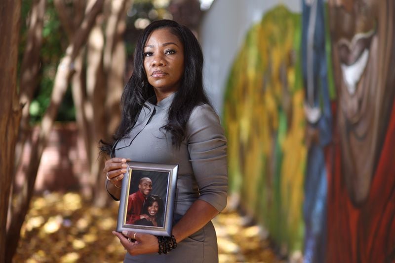 Monteria Robinson and her family hired an investigator and forensic expert to find answers about her son Jamarion Robinson’s death five years ago. Two officers involved face several felony counts. Wednesday, November 10, 2021. Miguel Martinez for The Atlanta Journal-Constitution 