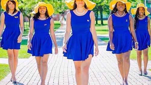 Sporting their trademark blue and gold, Sigma Gamma Rho, which started as a teachers group, has become an international collegiate sorority with more than 90,000 women and 500 chapters worldwide.
