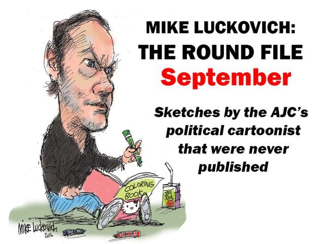 Mike Luckovich finishes his Round File updates for September 2018