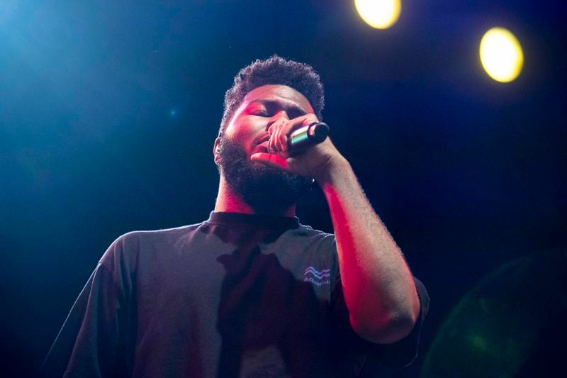 09/16/2018 -- Atlanta, Georgia -- Khalid performs at the Great Southeast Music Hall stage during the Music Midtown festival at Piedmont Park in Atlanta, Sunday, September 16, 2018. (ALYSSA POINTER/ALYSSA.POINTER@AJC.COM)