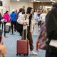 Travelers are seen at the US Customs Passport and Control area of the Hartsfield-Jackson airport international terminal in Atlanta on Wednesday, March 27, 2024. (Arvin Temkar / arvin.temkar@ajc.com)