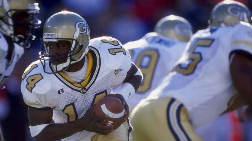 Joe Hamilton played quarterback for the Georgia Tech football team starting in 1996, and earned the title of NCAA Quarterback of the Year in 1999. He played in the NFL from 2000 until 2006, and won one Super Bowl with the Tampa Bay Buccaneers. In 2014, he was added to the College Football Hall of Fame.