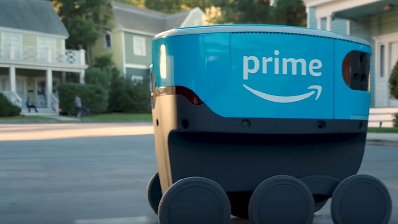 Amazon today launches a limited service in Atlanta of its sidewalk robot delivery system.