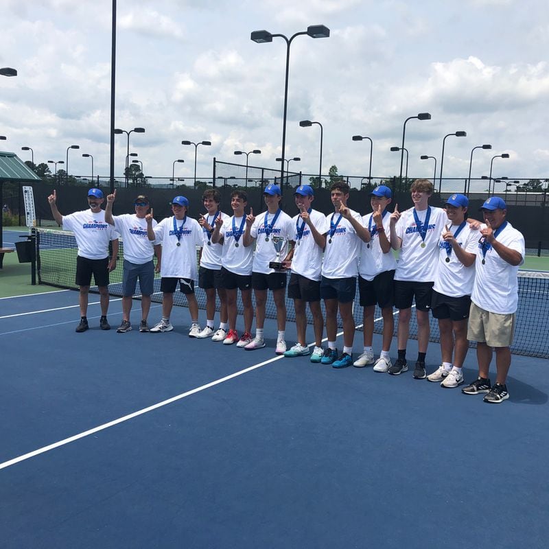 The Lake Oconee boys won the 2023 GHSA Class A Division II championship at the Rome Tennis Center, March 13, 2023.