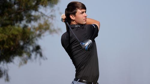 It was a good week for Ollie Schniederjans at the RSM Classic, here in the midst of a third-round 66. (Streeter Lecka/Getty Images)