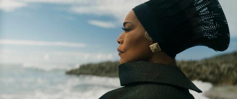 Angela Bassett became the first person to earn an Oscar acting nomination for a Marvel movie for her role as Queen Ramonda in “Black Panther: Wakanda Forever.” (Marvel Studios/TNS)
