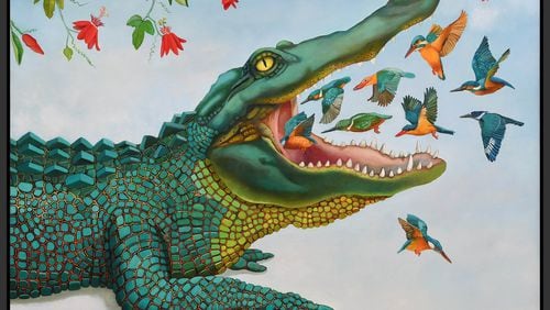In his bold, playful paintings, New Orleans artist Michael Guidry celebrates wildlife of the coastal South. Contributed by MGuidryStudio.com