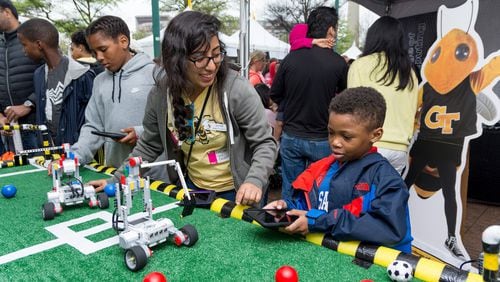The Atlanta Science Festival continues through March 25, and will include geology, robotics and the cultivation of insects for food. Photos: Rob Felt/Atlanta Science Festival
