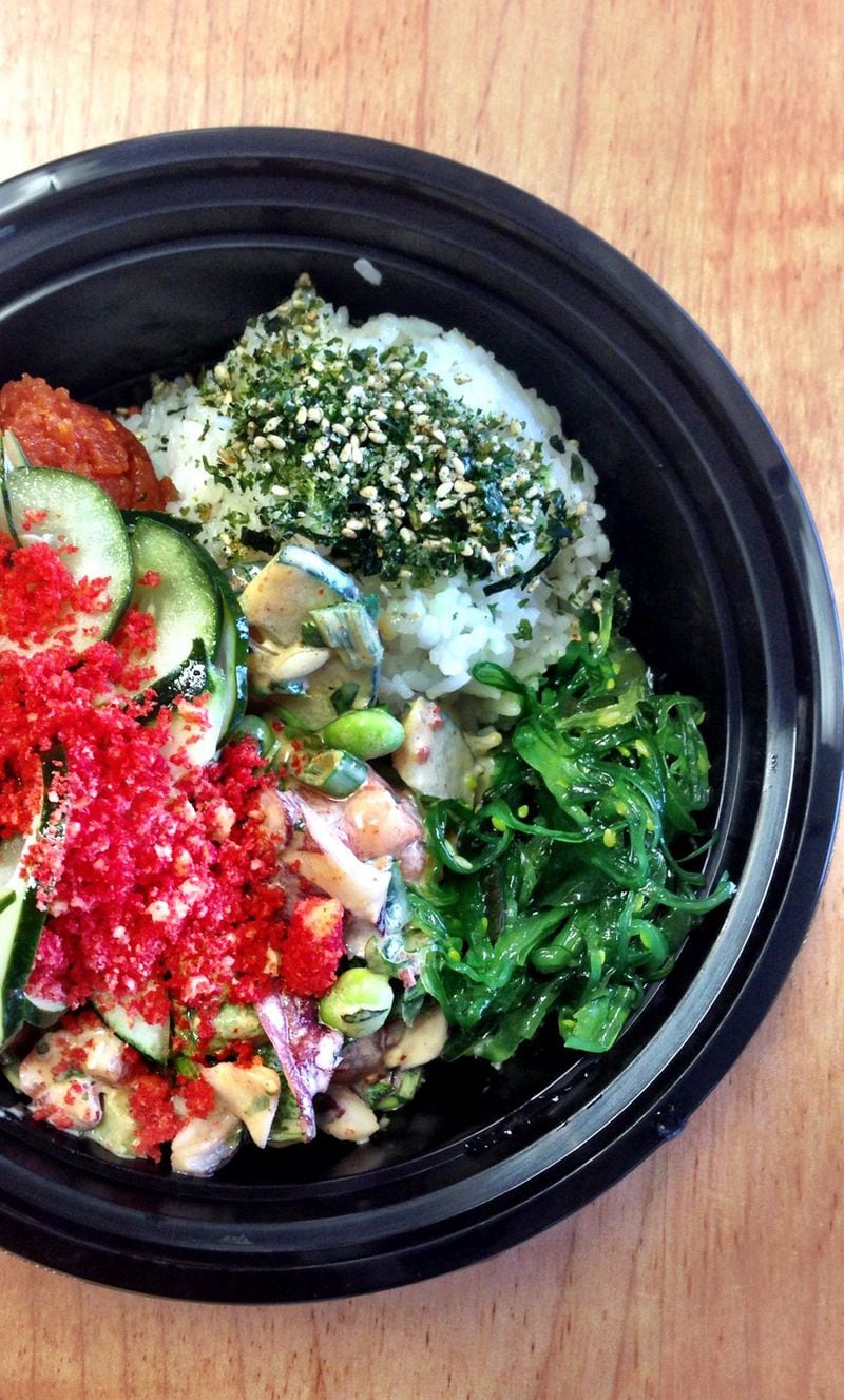 Poke Bar is a California-based chain that’s growing rapidly in the Atlanta area. CONTRIBUTED BY WYATT WILLIAMS