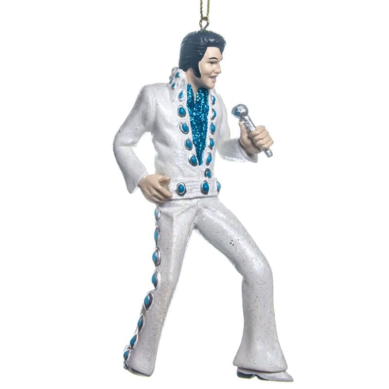 From the fabulously exclusive Cracker Barrel collection we have the King of ornaments. Your recipient will thank you, uh, thank you very much. $4.79 at Cracker Barrel.
